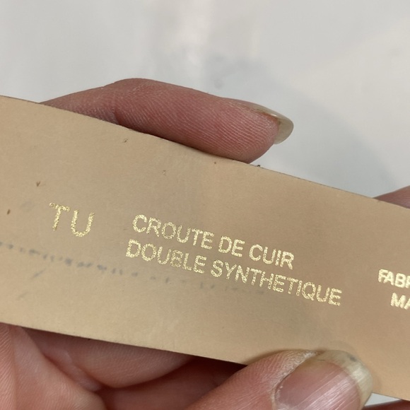 Sellier Tan Suede Belt with Equestrian Silver Clasp Made in France - Picture 15 of 15